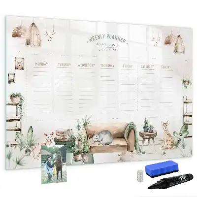 Tableau magnétique à dessiner planificateur mignon
