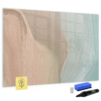 Tableau magnétique pour dessiner motif abstraction de vagues