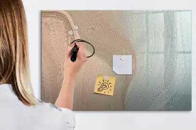 Tableau magnétique pour dessiner motif abstraction de vagues