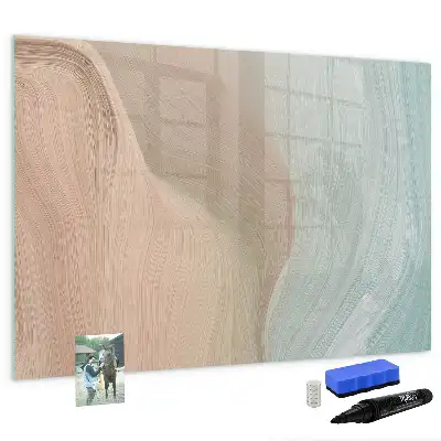 Tableau magnétique pour dessiner motif abstraction de vagues