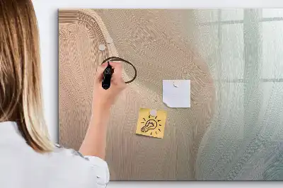 Tableau magnétique pour dessiner motif abstraction de vagues