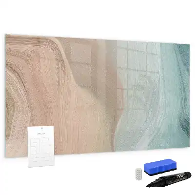 Tableau magnétique pour dessiner motif abstraction de vagues