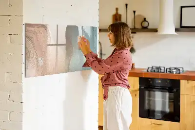 Tableau magnétique pour dessiner motif abstraction de vagues