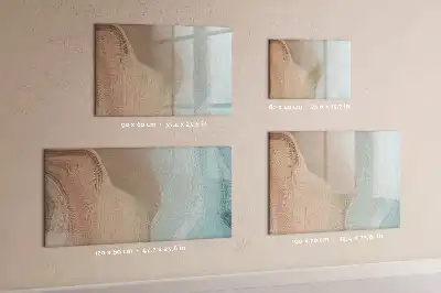 Tableau magnétique pour dessiner motif abstraction de vagues