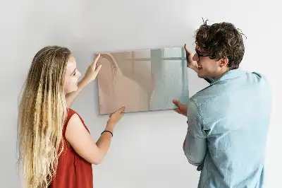 Tableau magnétique pour dessiner motif abstraction de vagues