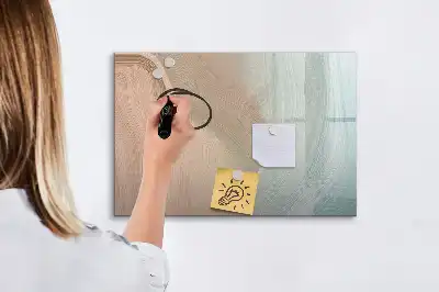 Tableau magnétique pour dessiner motif abstraction de vagues