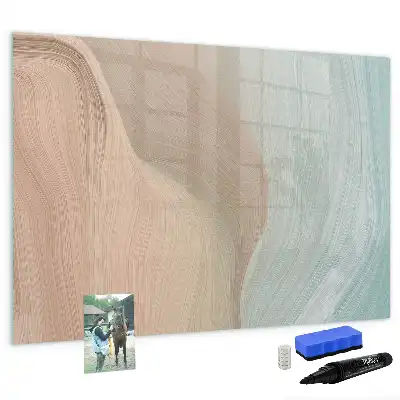 Tableau magnétique pour dessiner motif abstraction de vagues
