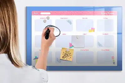Tableau magnétique à dessiner planificateur mensuel
