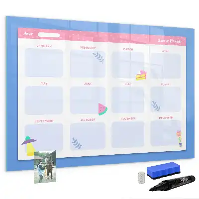 Tableau magnétique à dessiner planificateur mensuel