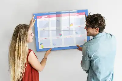 Tableau magnétique à dessiner planificateur mensuel