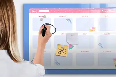Tableau magnétique à dessiner planificateur mensuel