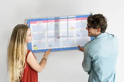Tableau magnétique à dessiner planificateur mensuel
