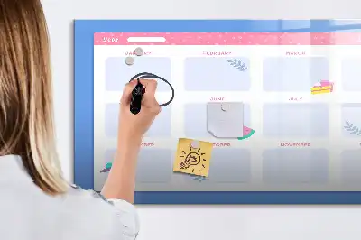Tableau magnétique à dessiner planificateur mensuel