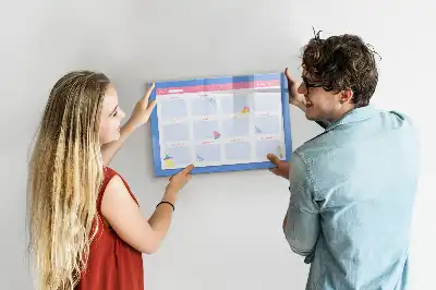 Tableau magnétique à dessiner planificateur mensuel
