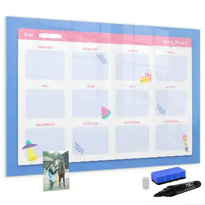 Tableau magnétique à dessiner planificateur mensuel