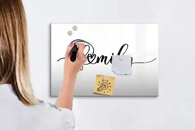 Tableau magnétique pour dessiner modèle texte famille