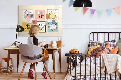 Tableau magnétique à dessiner motifs slogans motivants