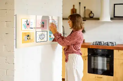 Tableau magnétique à dessiner motifs slogans motivants