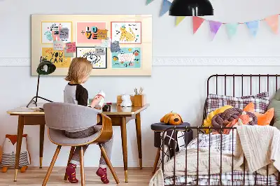 Tableau magnétique à dessiner motifs slogans motivants