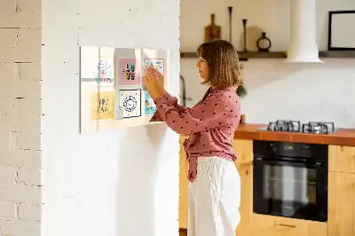 Tableau magnétique à dessiner motifs slogans motivants