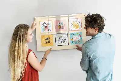 Tableau magnétique à dessiner motifs slogans motivants