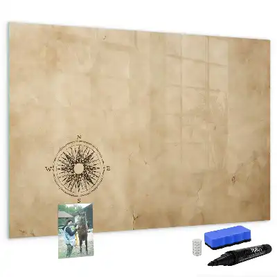Tableau magnétique de dessin modèle boussole