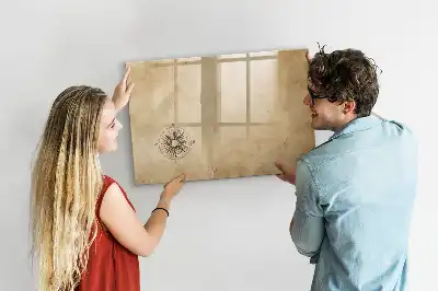Tableau magnétique de dessin modèle boussole