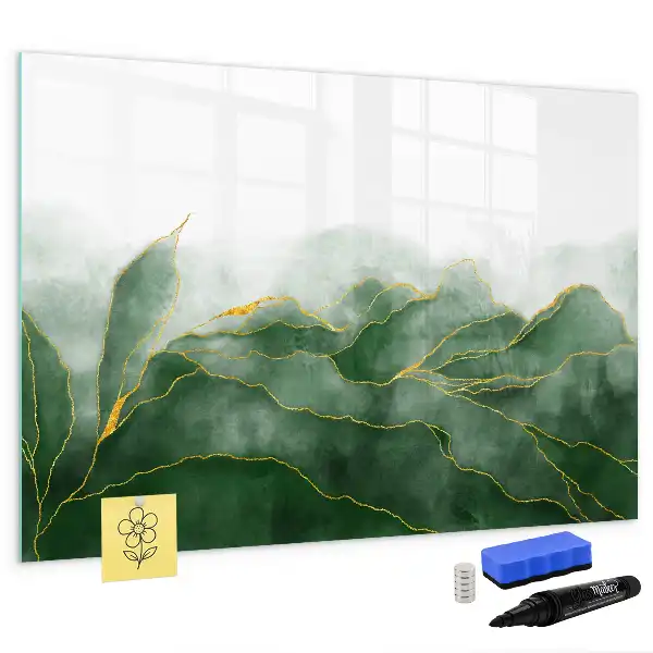 Tableau magnétique pour dessiner motif d'abstraction de feuille