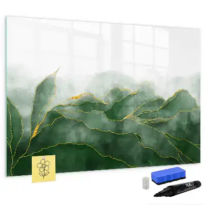 Tableau magnétique pour dessiner motif d'abstraction de feuille