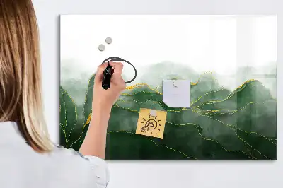 Tableau magnétique pour dessiner motif d'abstraction de feuille