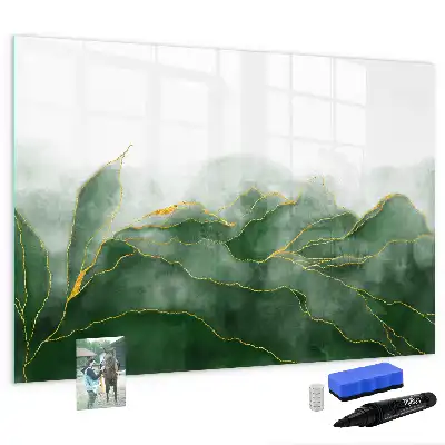 Tableau magnétique pour dessiner motif d'abstraction de feuille