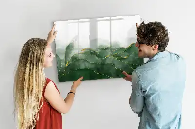 Tableau magnétique pour dessiner motif d'abstraction de feuille