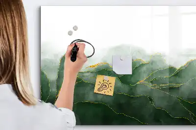Tableau magnétique pour dessiner motif d'abstraction de feuille
