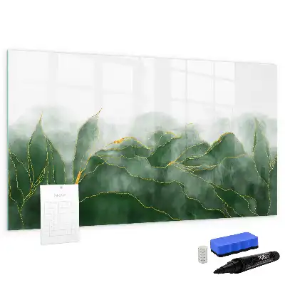 Tableau magnétique pour dessiner motif d'abstraction de feuille