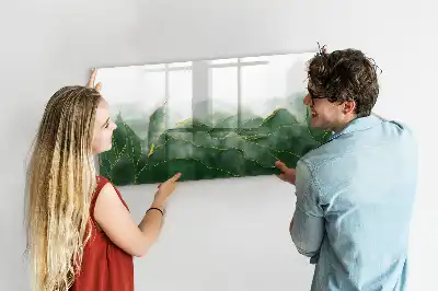 Tableau magnétique pour dessiner motif d'abstraction de feuille