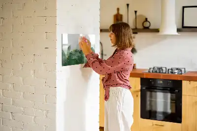 Tableau magnétique pour dessiner motif d'abstraction de feuille