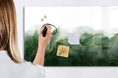 Tableau magnétique pour dessiner motif d'abstraction de feuille