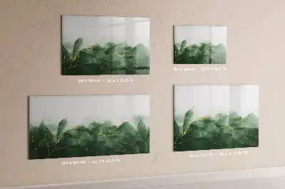 Tableau magnétique pour dessiner motif d'abstraction de feuille