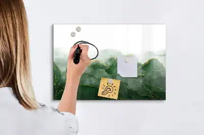 Tableau magnétique pour dessiner motif d'abstraction de feuille