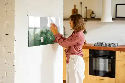 Tableau magnétique pour dessiner motif d'abstraction de feuille