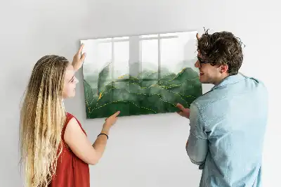 Tableau magnétique pour dessiner motif d'abstraction de feuille