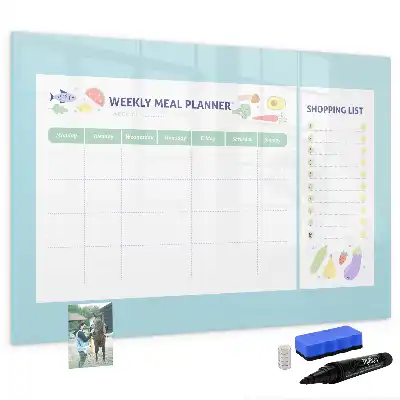 Tableau magnétique pour planification de repas à dessiner