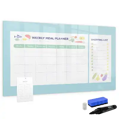 Tableau magnétique pour planification de repas à dessiner
