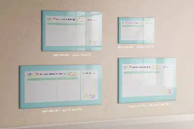 Tableau magnétique pour planification de repas à dessiner