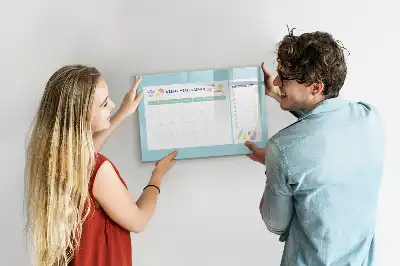 Tableau magnétique pour planification de repas à dessiner