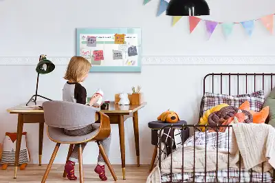 Tableau magnétique pour planification de repas à dessiner