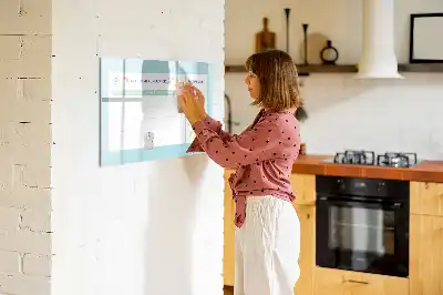 Tableau magnétique pour planification de repas à dessiner