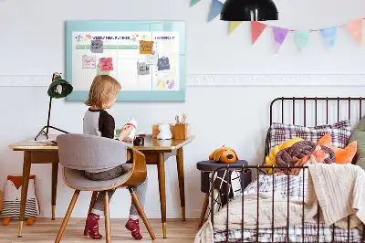 Tableau magnétique pour planification de repas à dessiner
