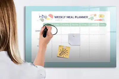 Planificateur de repas magnétique tableau pour dessiner