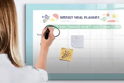 Planificateur de repas magnétique tableau pour dessiner